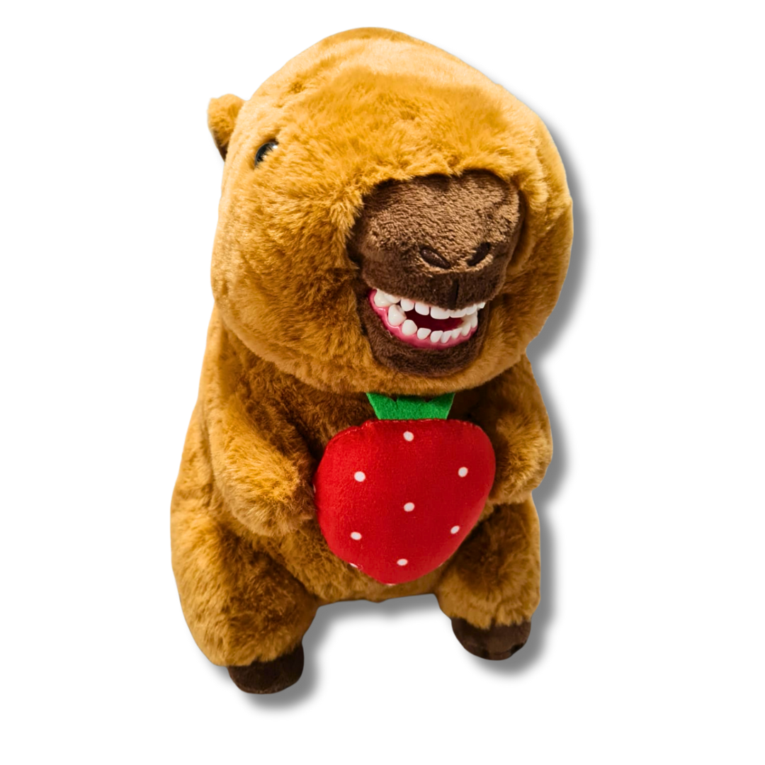 LIMITED EDITION - HIR PRO II* Bicho de pelúcia com arcada decídua - Capivara Moranguinho