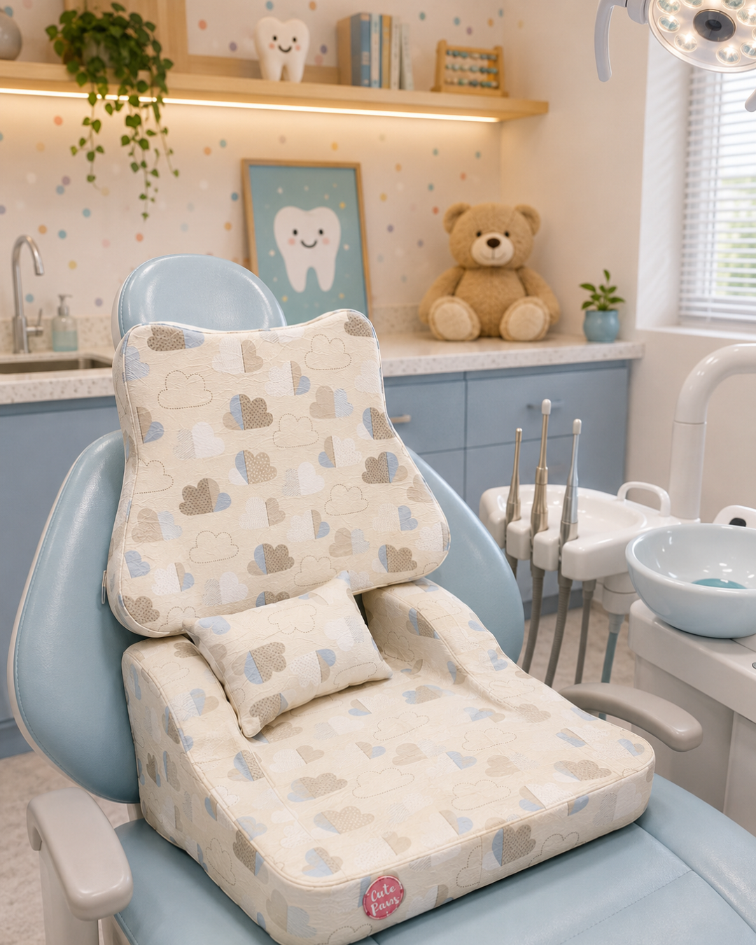 Assento Odontontopediátrico Cute Chair Waves - Clouds