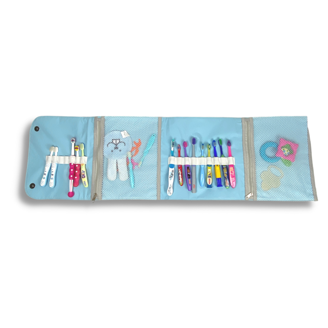Mostruário de escovas de dente Cute Case - Azul
