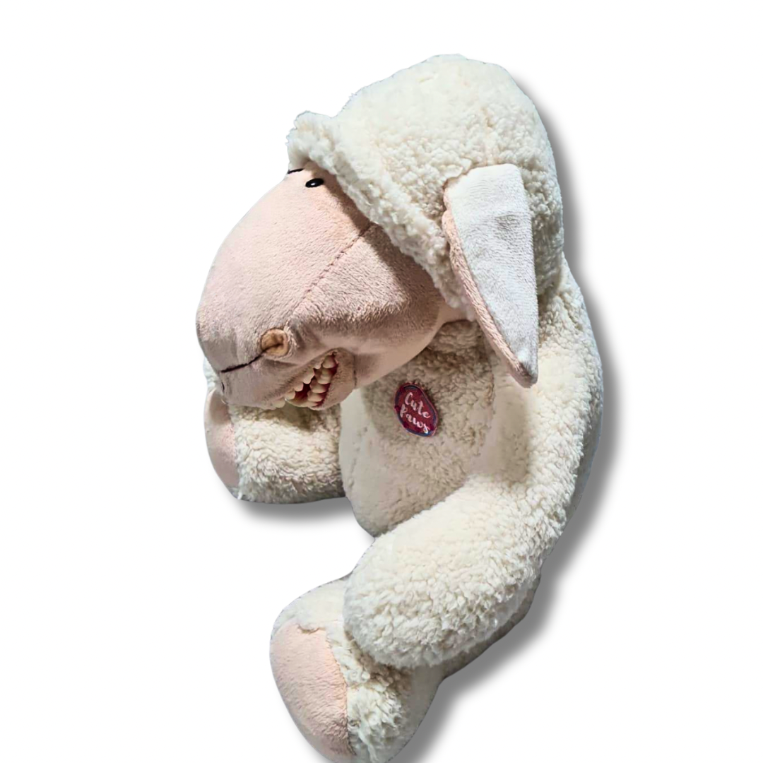HIR PRO*- Bicho de pelúcia com arcada permanente- Ovelha Snowy
