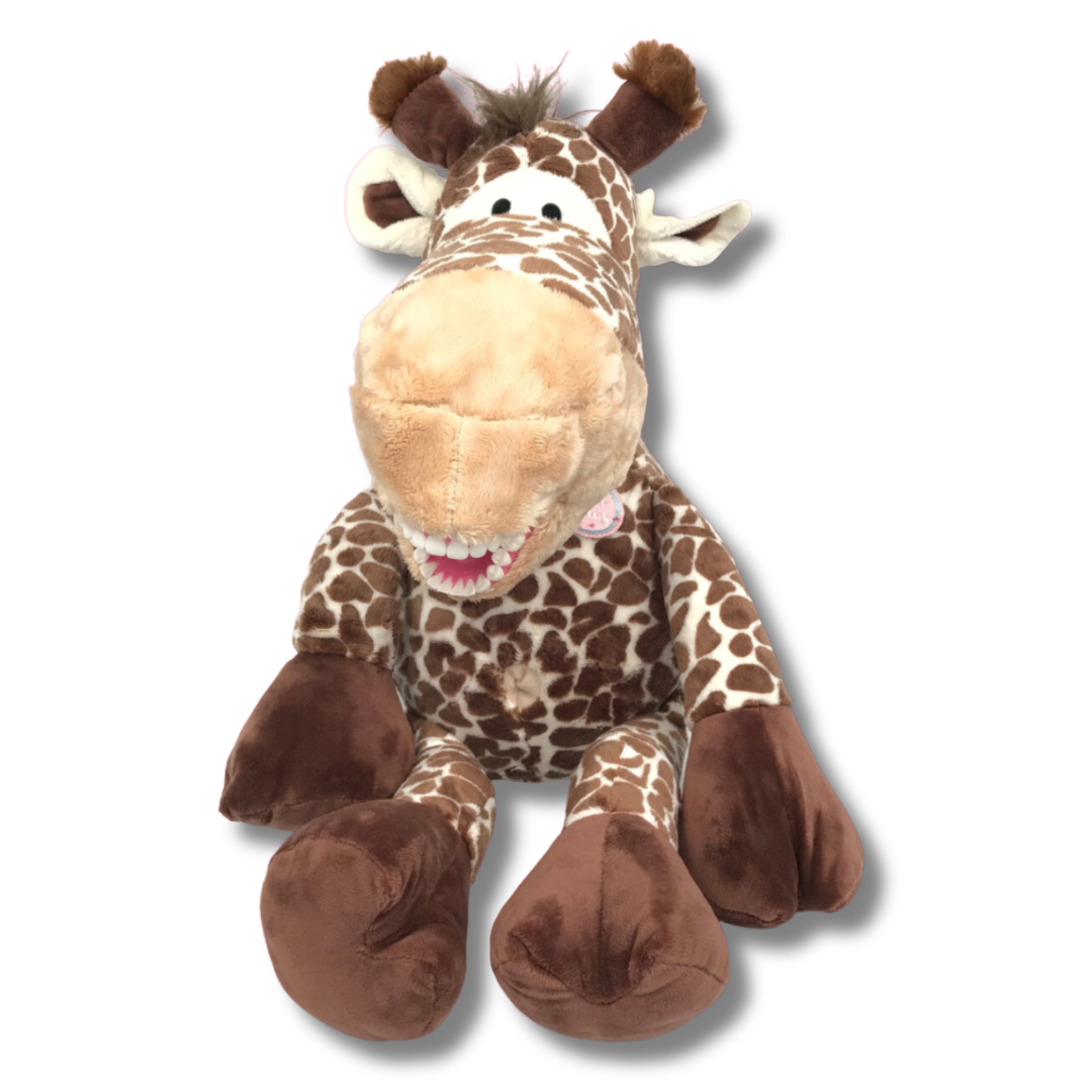 HIR PRO*- Bicho de pelúcia com arcada permanente- Girafona