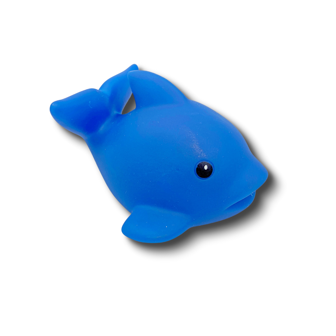 Bichinho em PVC com ímã: Baleia azul