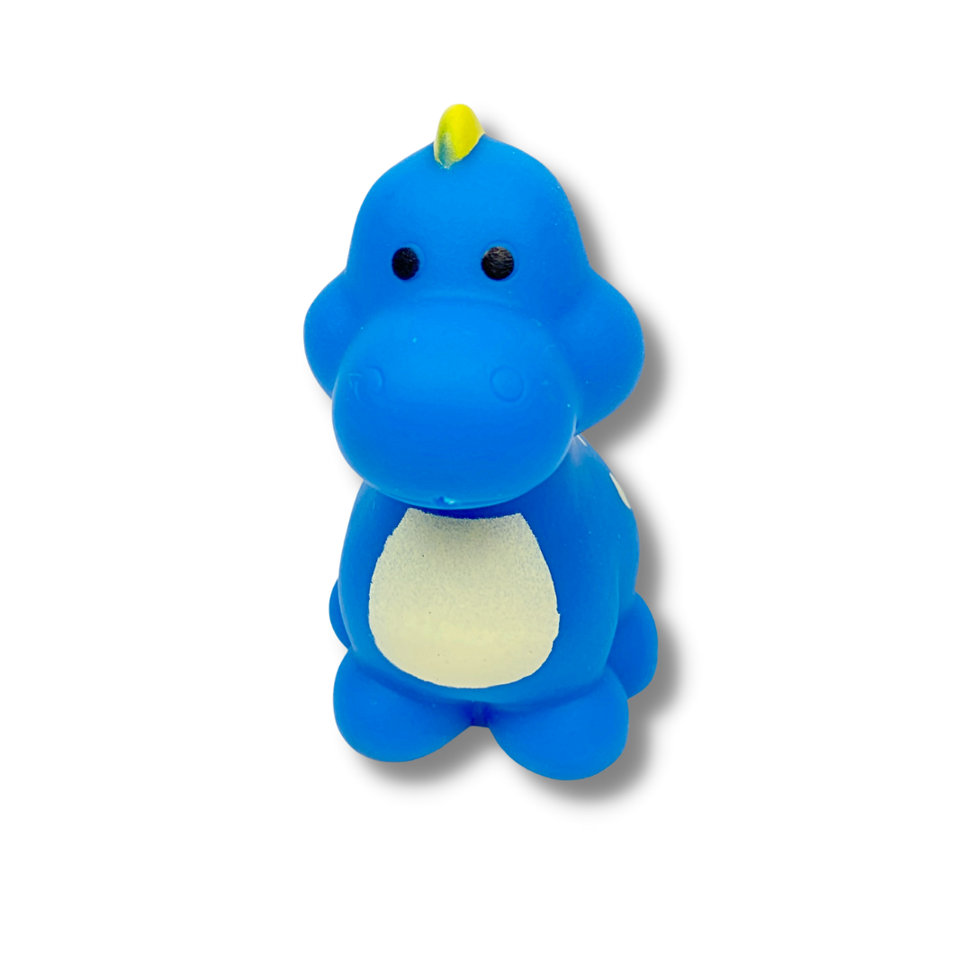Bichinho em PVC com imã: Dino azul