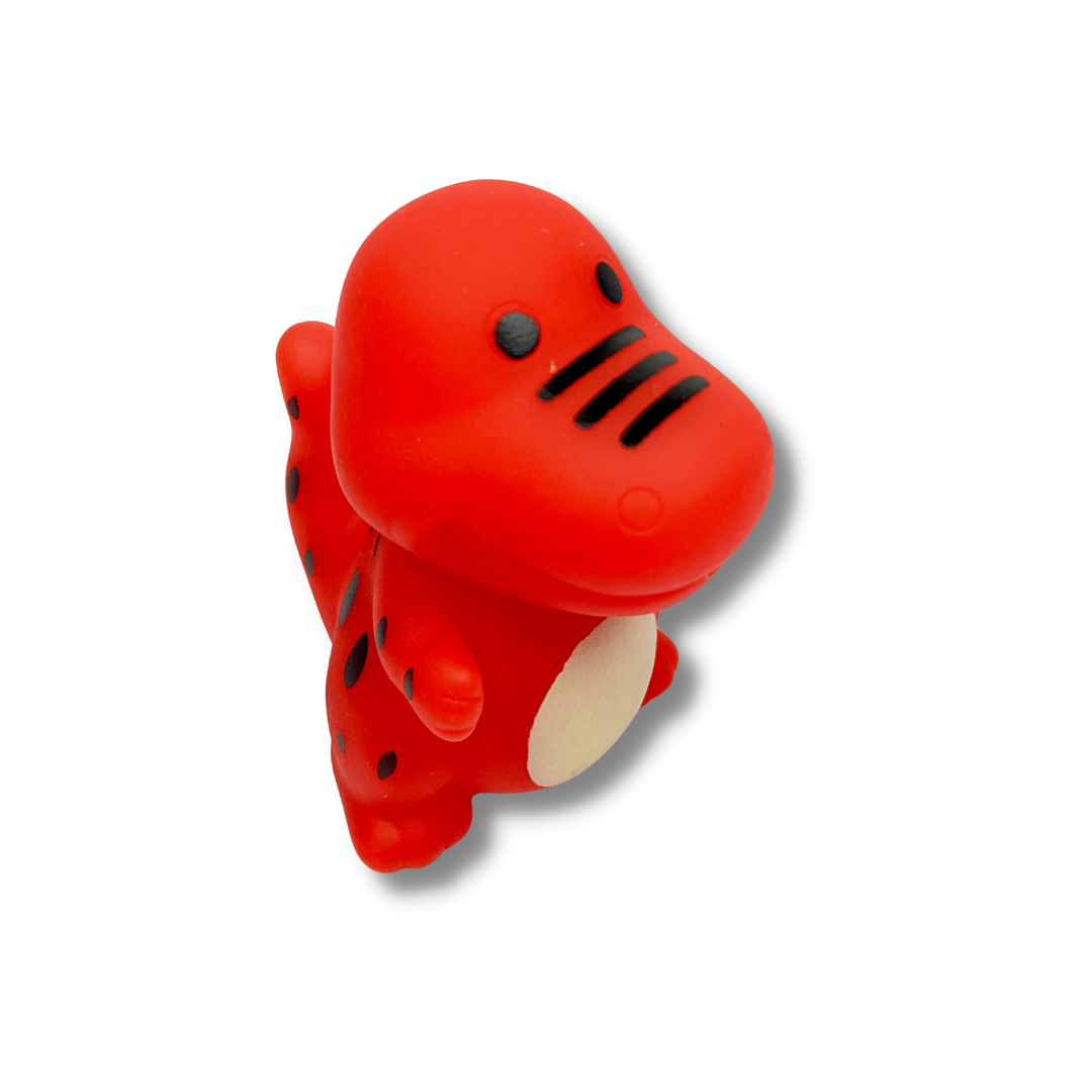 Bichinho em PVC com imã : Dino vermelho