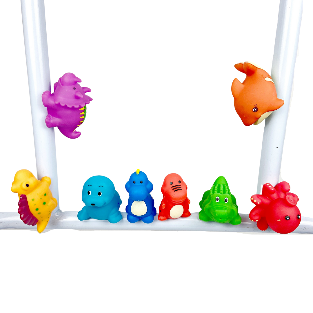 Bichinho em PVC com imã: Dino azul