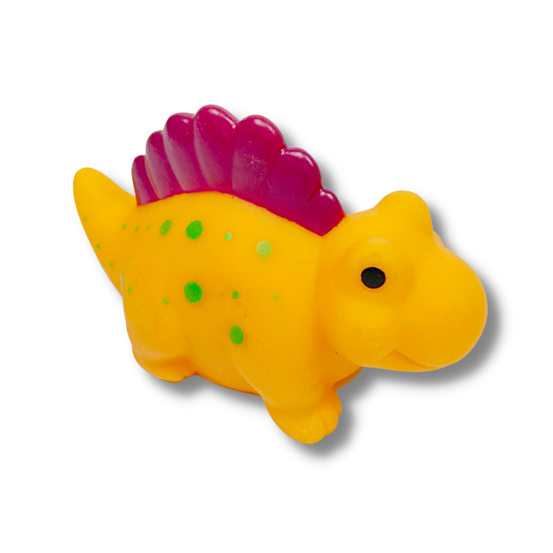 Bichinho em PVC com imã: Dino laranja
